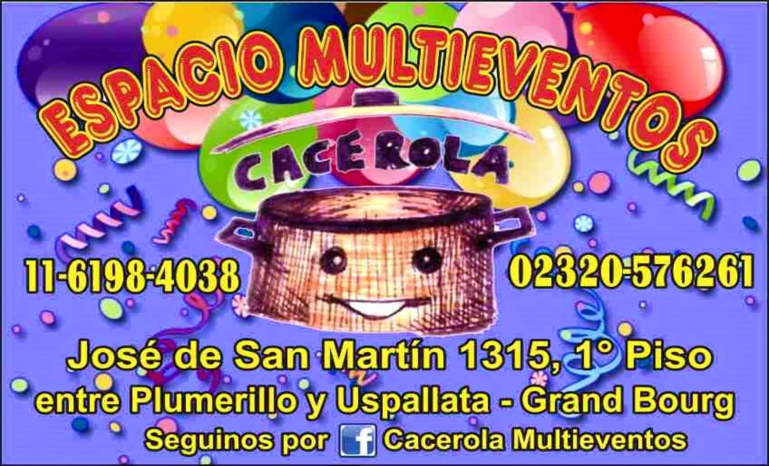 CACEROLA MULTIEVENTOS